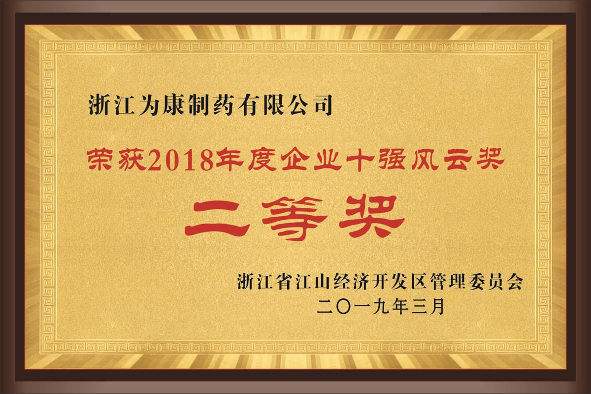 2018年度企業十強風云獎